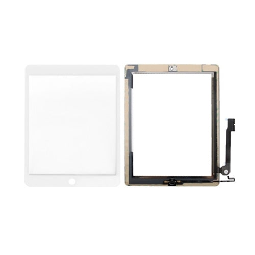 Pulsante controller + pulsante Home Cavo flessibile a membrana PCB + Pannello tattile Pannello tattile adesivo per iPad 4, For iPad 4 Pulsante controller + pulsante Home Cavo flessibile a membrana PCB + Pannello tattile Pannello tattile adesivo per iPad 4, For iPad 4